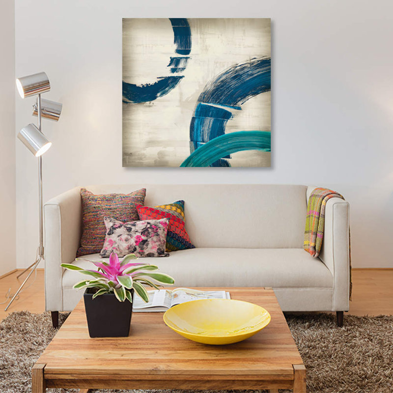 « halcyon ii », impression sur toile, H 26 po x l 26 po x P 1,5 po, Pas de tapis, Toile tendue