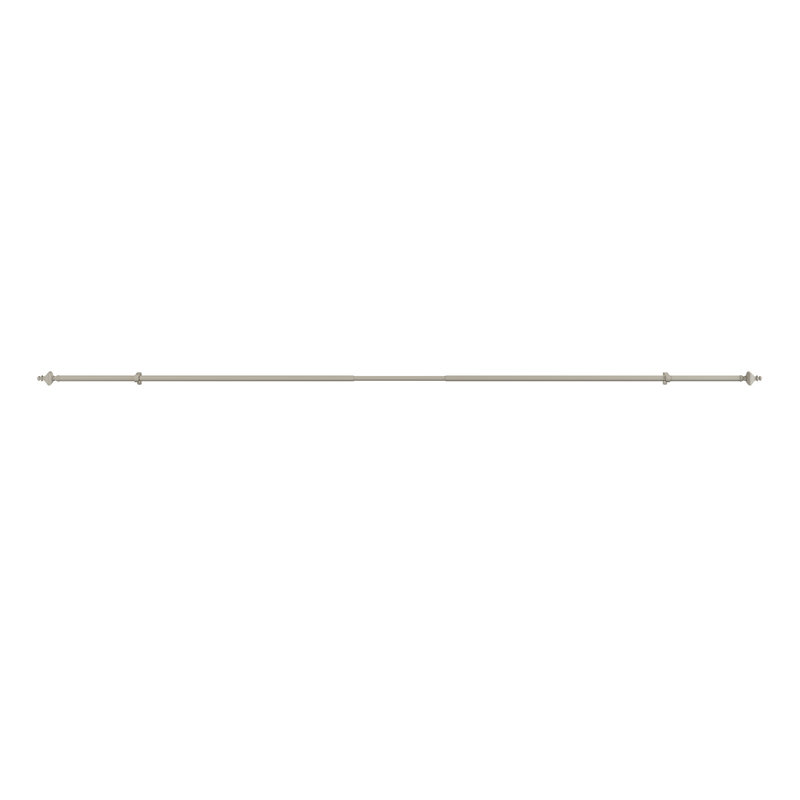 Tringle à rideaux réglable 48 à 84 po Bowmin, H 2 po x l 84 po x P 2 po, Gris