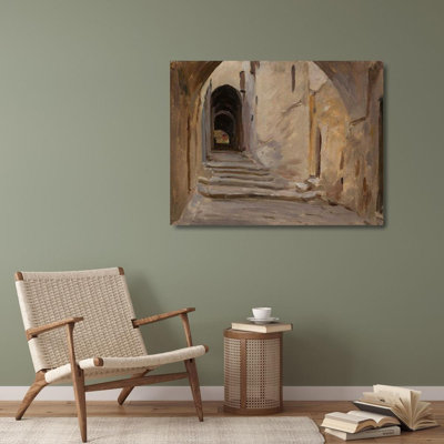 "Jerusalem. from the Journey to Palestine" by  Jan Ciaglinski - Gallery Wrap Canvas Wall Art