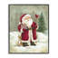 «Joyful Santa & Cuddling Reindeer», giclée encadrée, design par Diane Kater-353245003-353244997