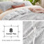 Ensemble de housse de couette réversible pour lit simple - ensemble de housse de couette réversible avec fermeture à glissière, ensemble de literie à motif floral 3 pièces-106246880-106246881