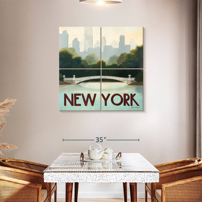 Nicci City Skyline New York, 38" H x 38" W