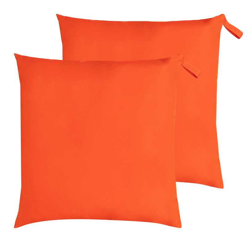 Indoor / Outdoor Square Floor Cushion, Orange