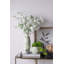 Vase en céramique avec motif floral délicat et petites poignées pour centre de décoration intérieure