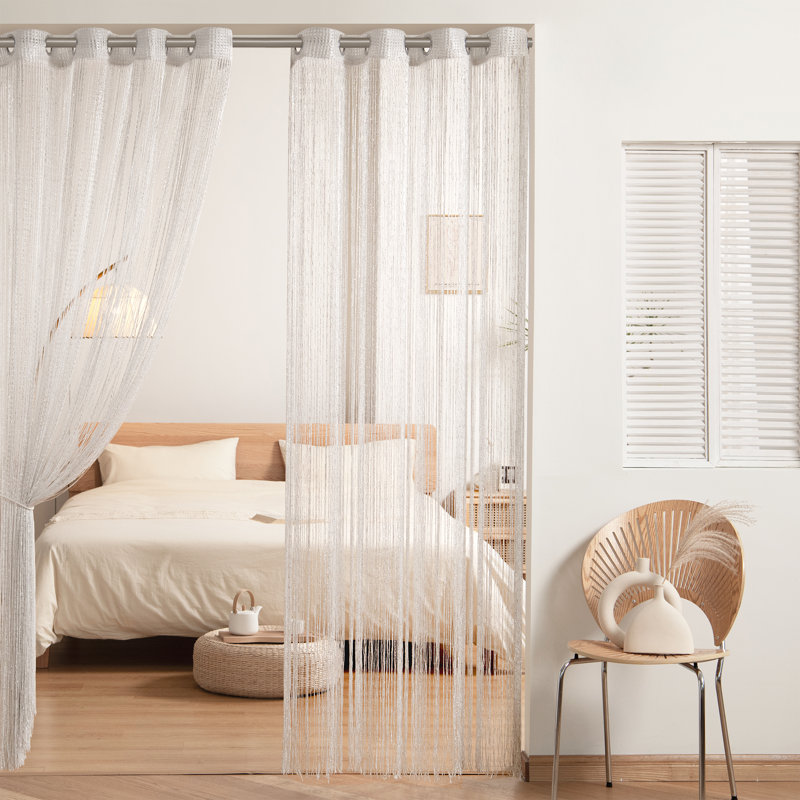 Panneau de rideau pour fenêtre / mariage / œillets Pruneda, L 52 po x L 84 po