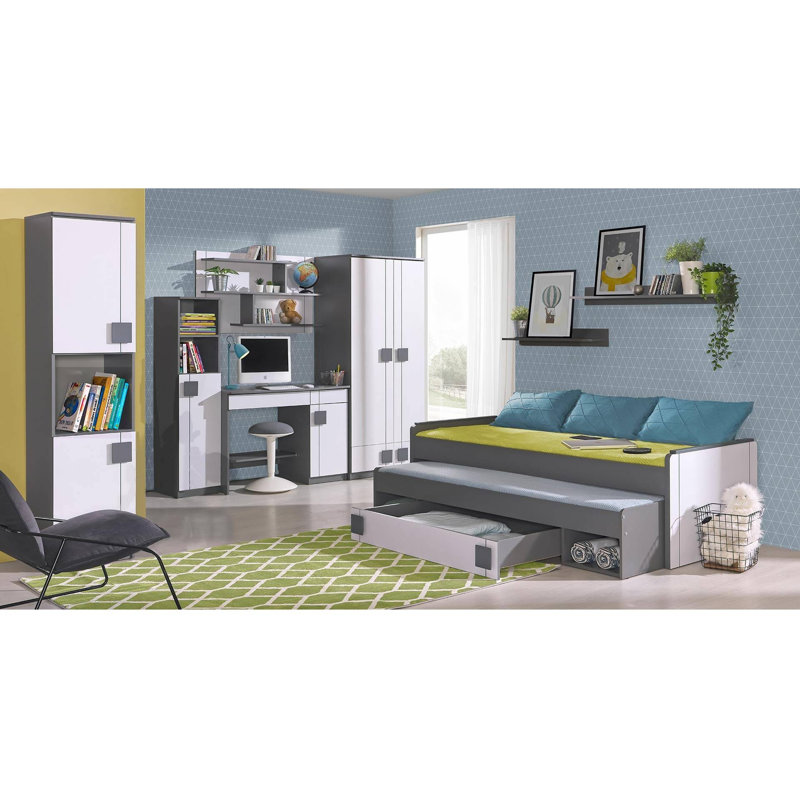 Edner 3 Piece Accent Shelf, Anthracite