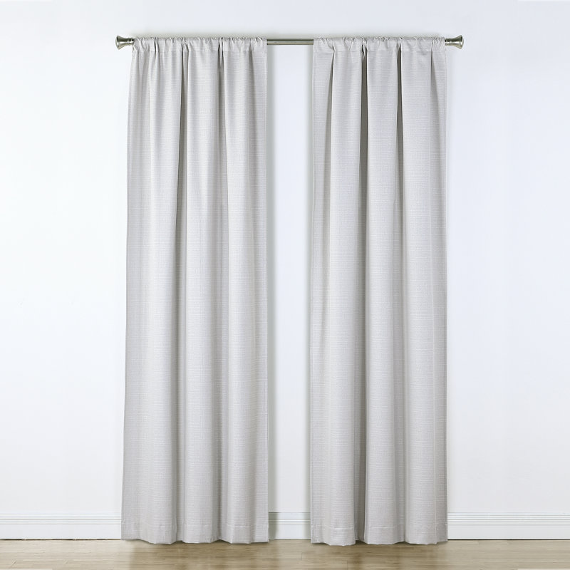 Pisco Blackout Curtain Pair, 40" W x 63" L, Ivory