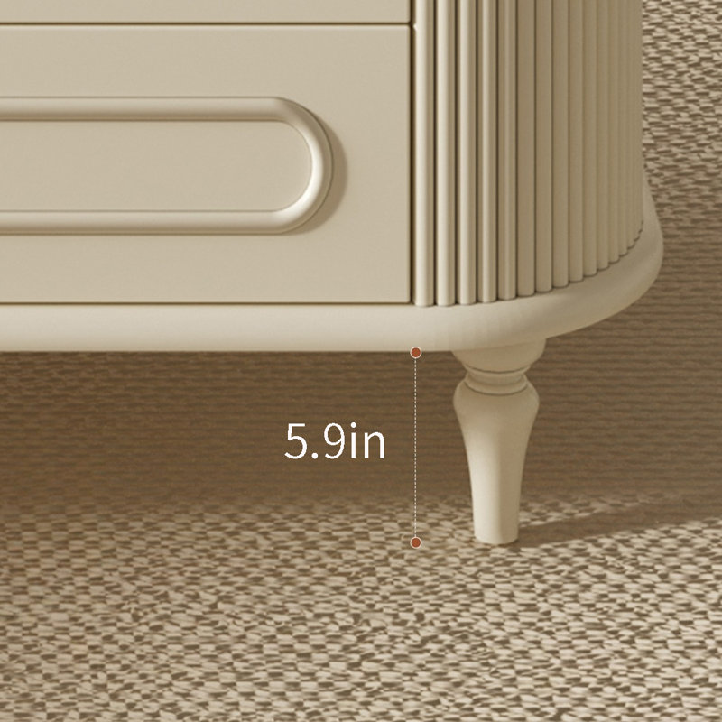 French retro solid wood light luxury coffee table