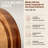 Chef's Collection Round Maple Cutting Board with Groove-32567535