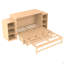 Lit double escamotable double avec tiroirs et tablettes de rangement spacieux-912089112-912089114