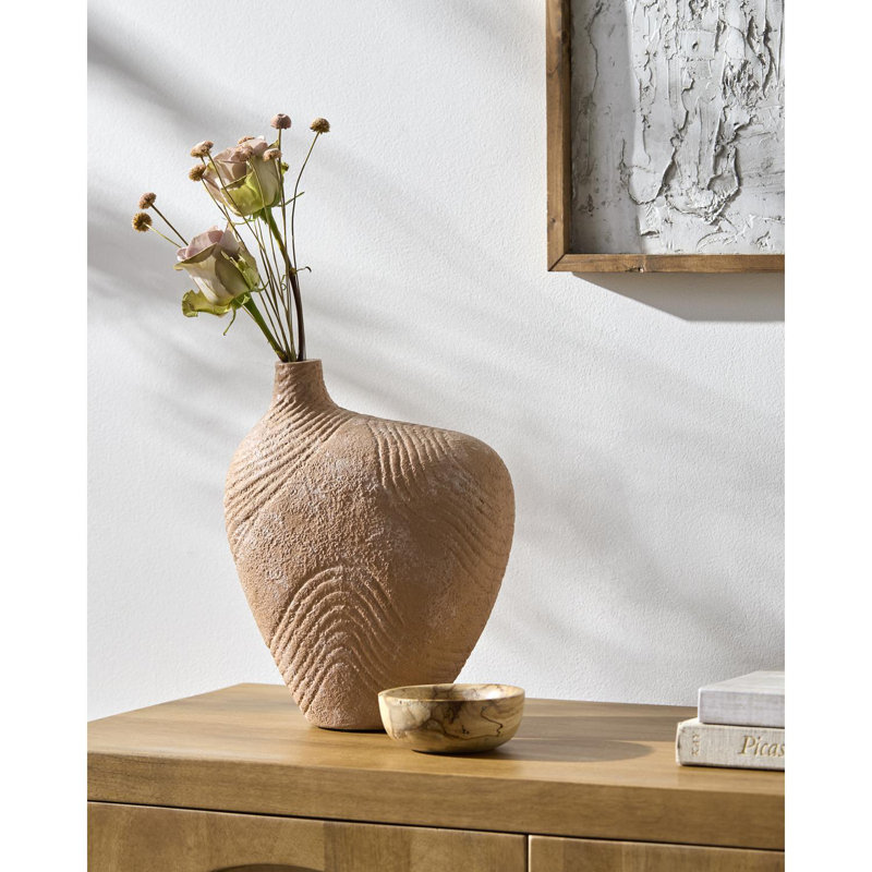 Jeretta Vase, 12" H x 10" W x 5.5" D