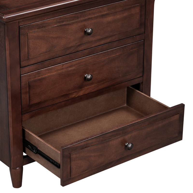 Armoire de chevet 3 pièces Vierzon Brown