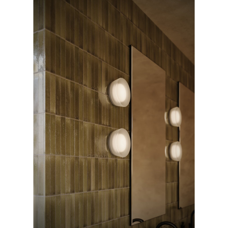Mist 1 - Light LED Flush Mounted Sconce, Clear, Round
