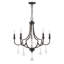 5-Light Empire Candle Chandelier with Dedric Crystal Details-777059276