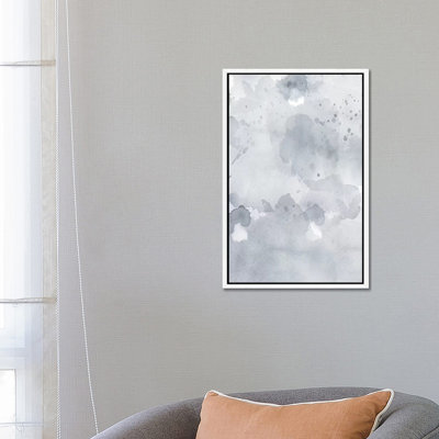 Grey Blue Abstract 1 Piece Painting on Canvas