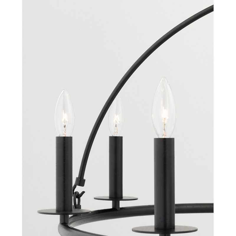 Lustre 20 lumières Veleda - Finition nickel poli Veleda, Fer vieilli