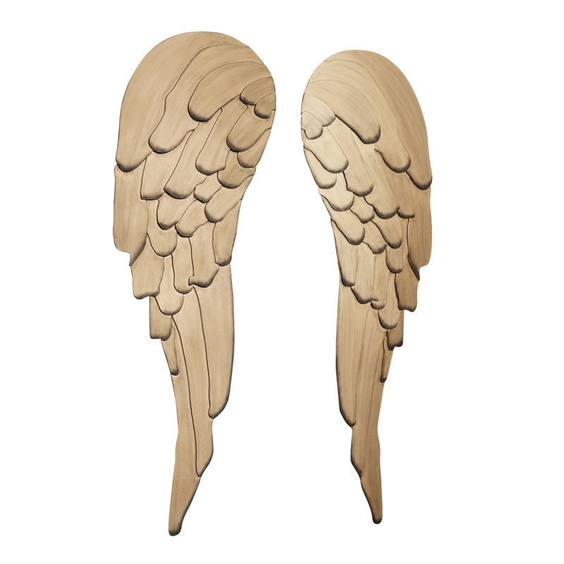 Havana Gold Angel Wings Wall Art Decor