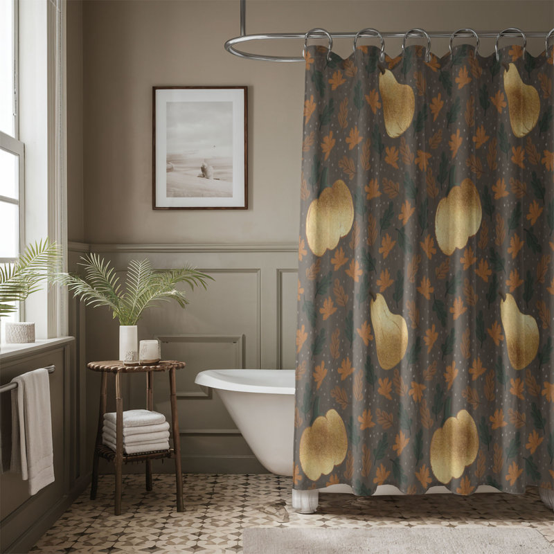 Rideau de douche standard 1 pièce Harvest Glow, H 74 po x l 71 po