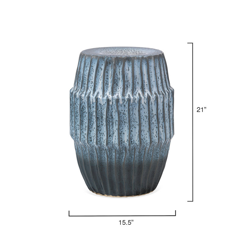 Algae End Table, Blue Ombre