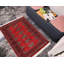 Tapis unique rouge / noir / beige / gris de 2 pi 7 po x 3 pi Righley