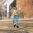 36"H S/2 Fall Metal Scarecrow Yard Stake