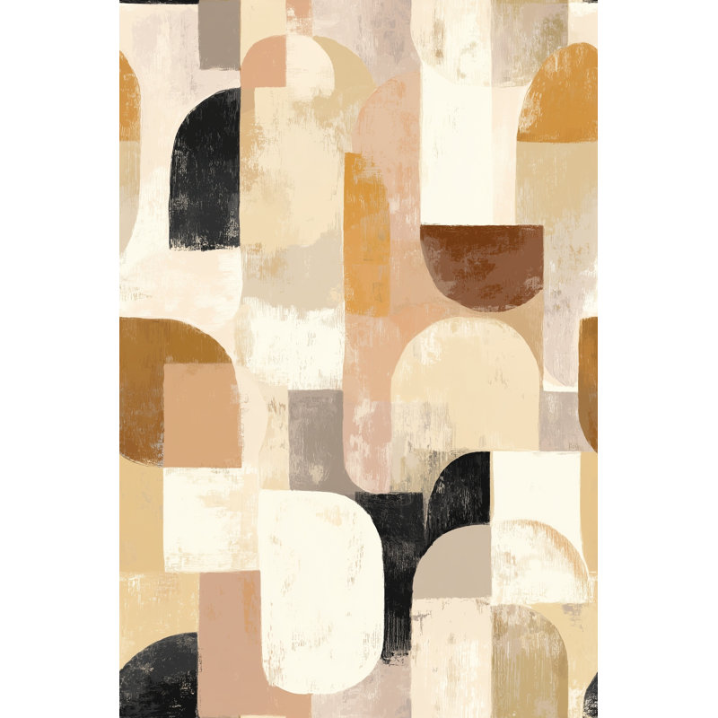 Papier peint moderne Mid Century, Non tissé, non collé