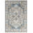 Oriental Machine Made Polypropylene Area Rug in Beige/Blue/Gray-1460552645