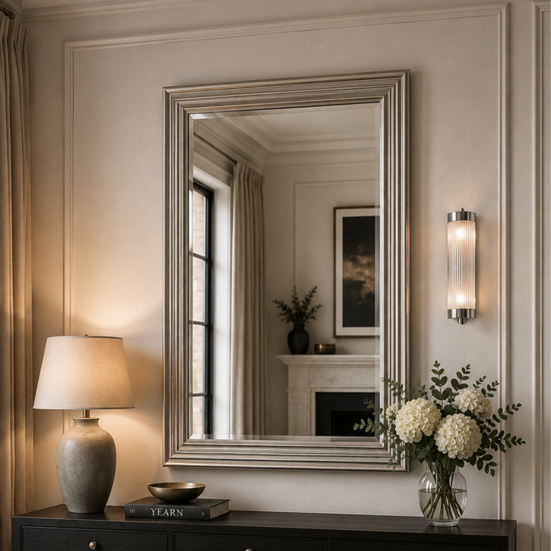 Burdick Rectangle Mirror, 72.5cm H x 100.5cm W