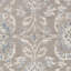 Chewning Oriental Cotton Taupe/Blue Area Rug-22826059