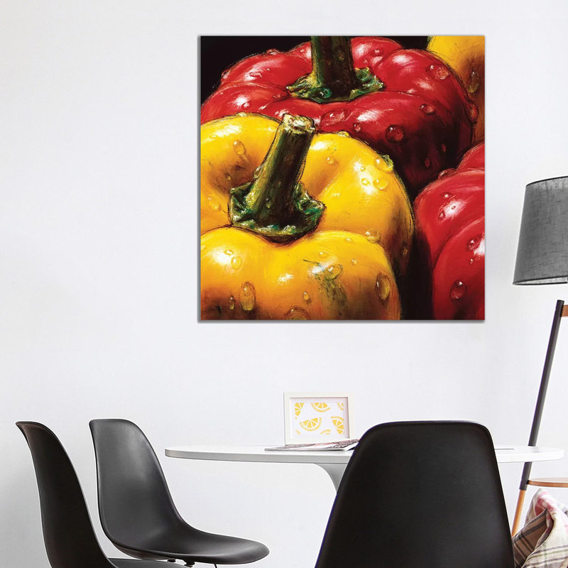 Peppers 1 Piece Wrapped Canvas Painting, 93.98cm H x 93.98cm W x 1.91cm D