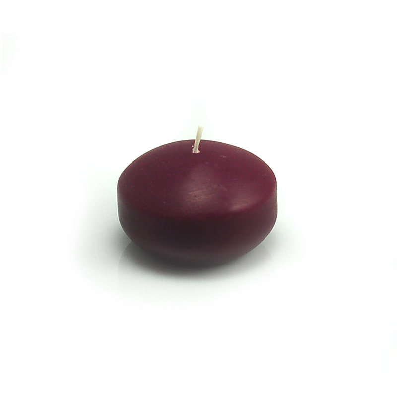 Candles Unscented Floating Candle, 24, Burgundy