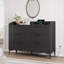 Commode 6 tiroirs pour la chambre à coucher, commode autoportante de 47,2 po de large avec prises de courant, commode de rangement en bois pour le salon-1635659901