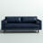 Napa 88.5'' Full-Grain Genuine Italian Leather Sofa-629881410