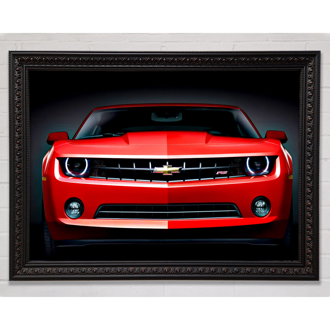 Chevy Camaro Frontgrill - Einzelner Bilderrahmen Druck