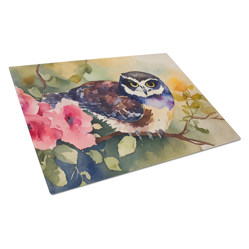 Planche à découper en verre Spectacled Owl