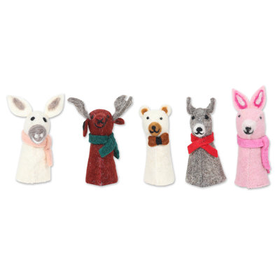 4.3'' Handmade Fabric Hanging Figurine Ornament