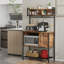 Étagère de boulanger standard en bois Humayd 33,8 po avec compatibilité micro-ondes-137813936