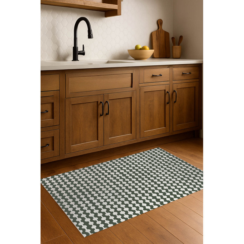 Tapis de cuisine antidérapant Dot Dot, Chimichurri, Rectangle 5 pi x 7 pi