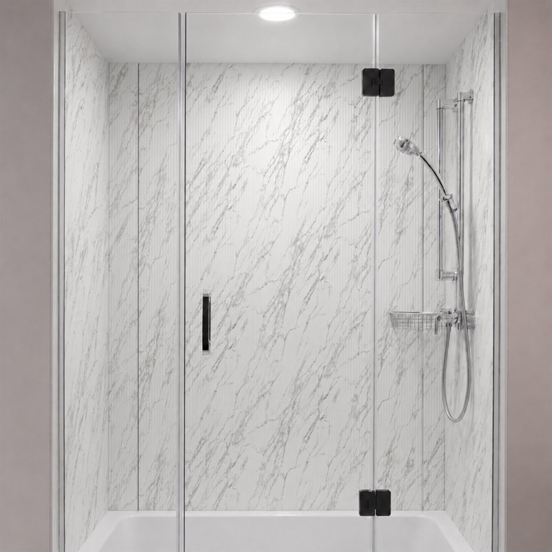 Rib 1 - MirroFlex - Panneaux muraux de baignoire et douche, Marble