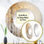 Roxine beige et or minimaliste forêt I - miroir forêt, miroir mural rond beige unique, impression sur métal-2116317746
