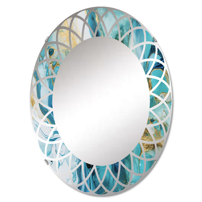 Miroir mural Turquoise, 30 po x 20 po