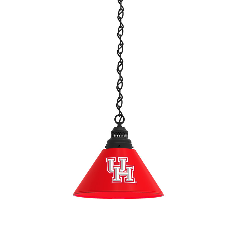 1 - Light Single Pendant, Black, Houston Cougars