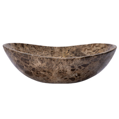 Eden Bath 13'' Black/Brown Stone Oval Bathroom Sink