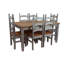 Coralayne 4 - Person Pine Solid Wood Dining Set