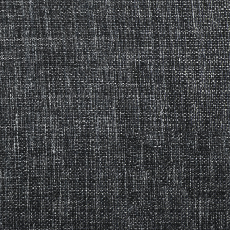 Repose-pieds Luiken, Polyester gris foncé, Noyer