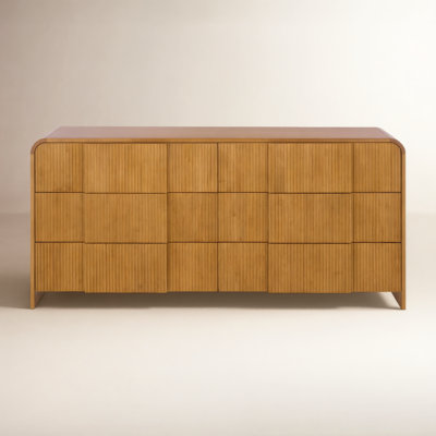 65" Reeded Double Dresser