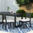 Armless Dining Chair (2), Wood With Weather- Upholstery, Traditional Slat Appearance, Grey, 400-Pound Weight Limit Two Chairs, Strong Structure, Water- Panel Seat And Back, Grey Hue, 400Lb Support