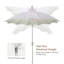 Parasol d'extérieur inclinable 108 po Kaia-1465647231-1446842275