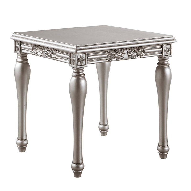 Table de bout Pelumi, finition platine