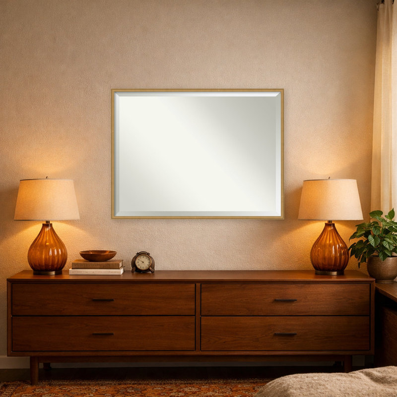 Miroir mural Phoebe, L 41 po x H 31 po, Or Edith